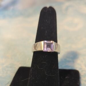 Sterling Silver Pale Amethyst Ring